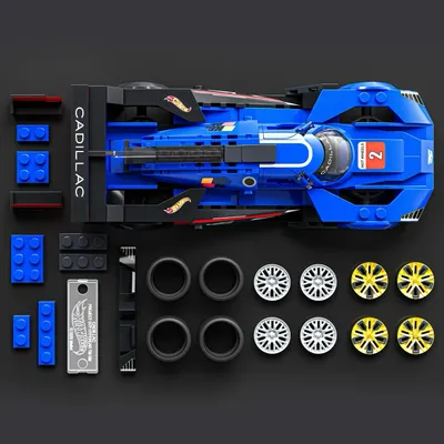 Cadillac Project GTP Hypercar - Brick Shop - Klossbyggsats - Hot Wheels Speed Series