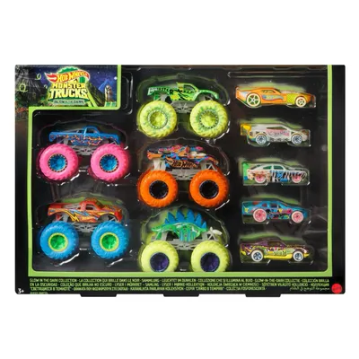 Glow in the Dark - Hot Wheels Monster Trucks - Stor pakke