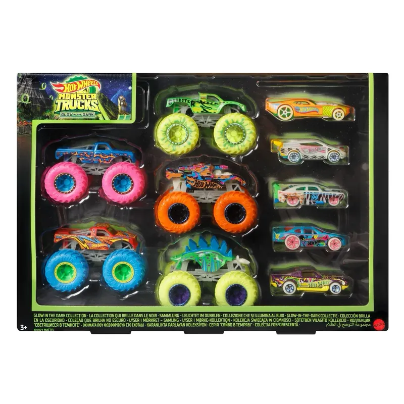 Glow in the Dark - Hot Wheels Monster Trucks - Storpack
