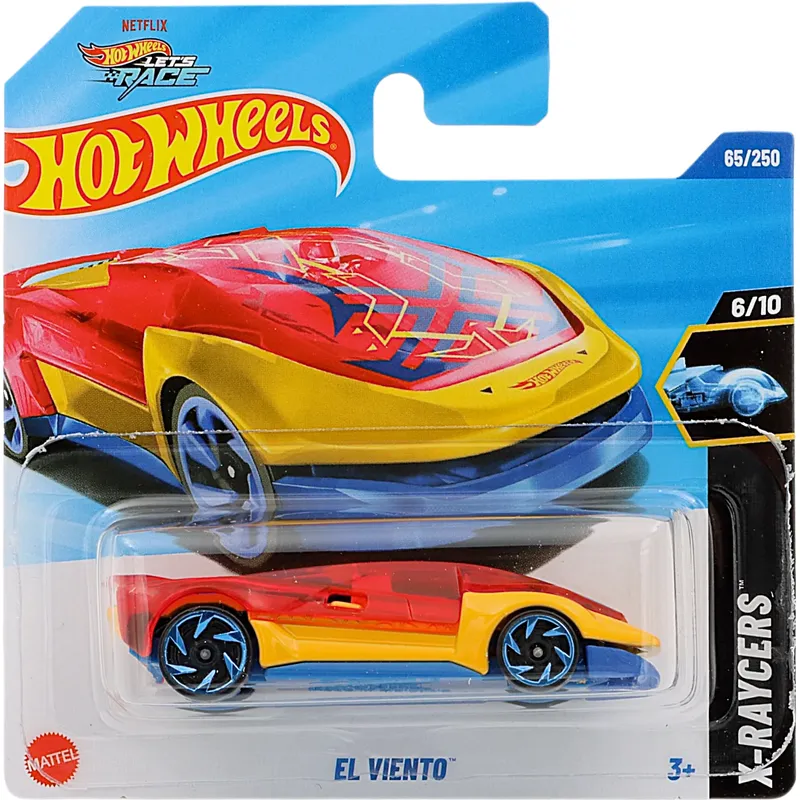 El Viento - Röd, Gul - X-Raycers - Let's Race - 65/250 - Hot Wheels
