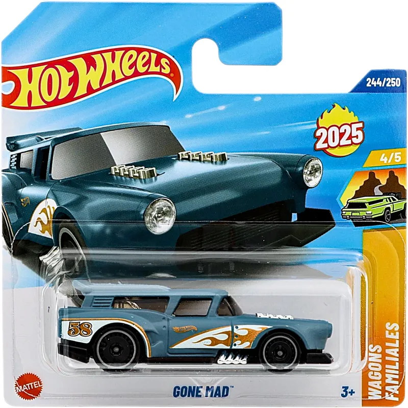 Gone Mad - Blå - Wagons - Hot Wheels
