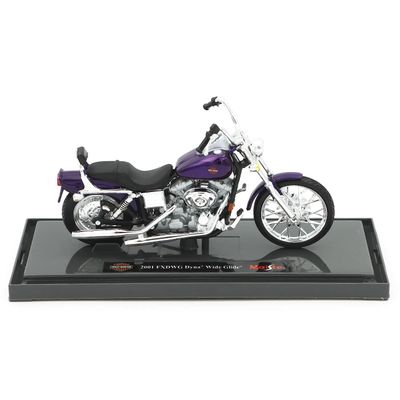 Harley - 2001 FXDWG Dyna Wide Glide - Lila - Maisto 1:18