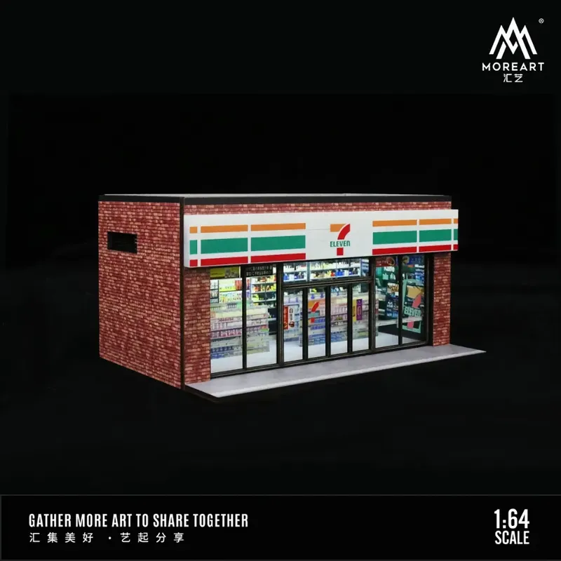 7-Eleven Butik Diorama - LED-belysning - 1:64