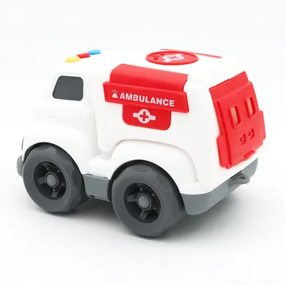 Ambulance Truck - Ljud och Ljus - Kinetic Truck - 16 cm