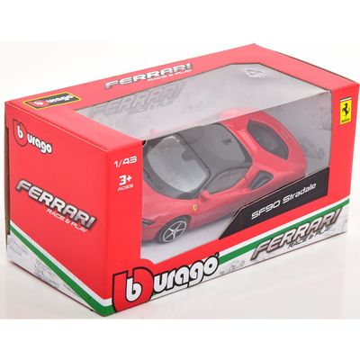 Ferrari SF90 Stradale - 2019 - Röd - Bburago - 1:43