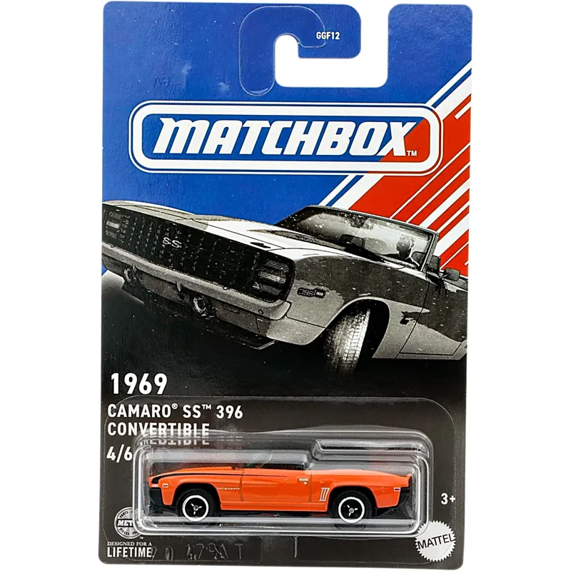 1969 Camaro SS 396 Convertible - Orange - Matchbox