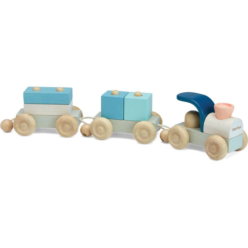 PlanToys - Stacking Train Trio - Orchard