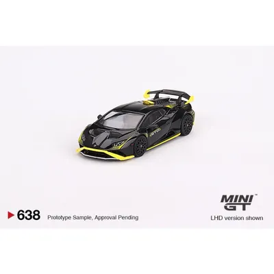 Lamborghini Huracán STO - Svart - 638 - Mini GT - 1:64