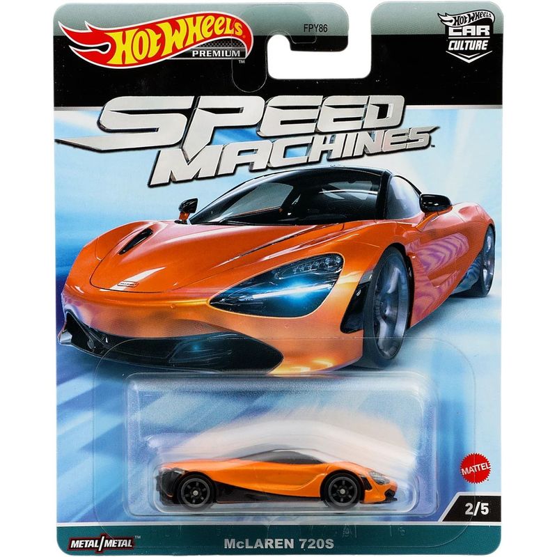 McLaren 720S - Speed Machines 2/5 - Orange - Hot Wheels