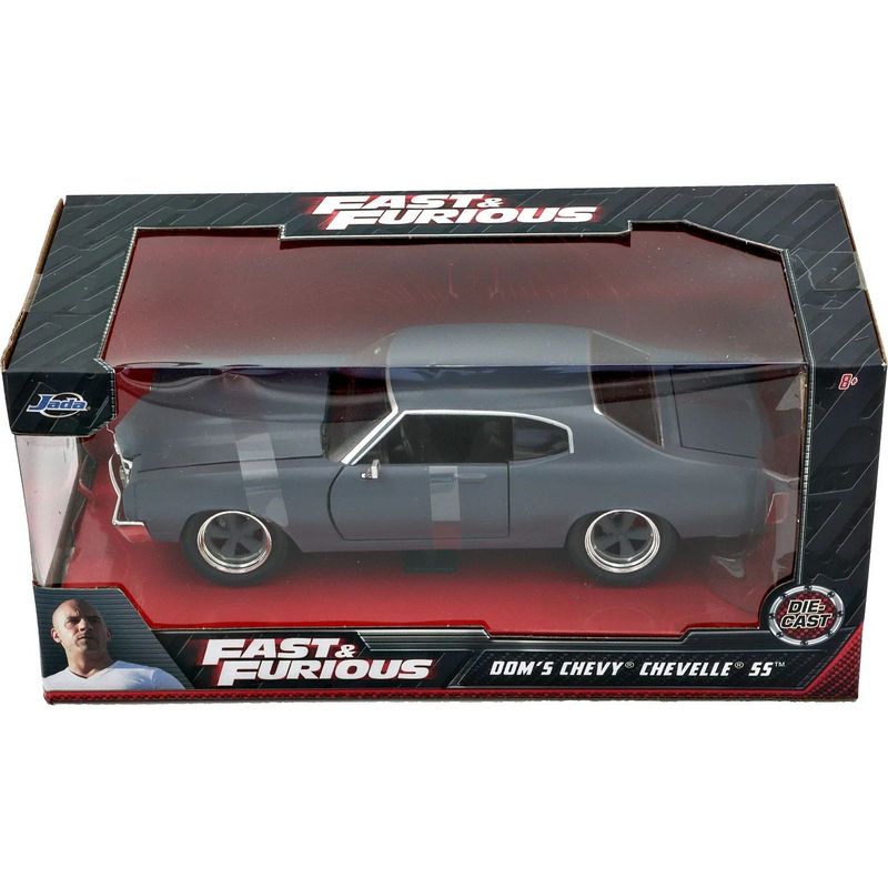 Dom's Chevy Chevelle SS - Grå - F&F - Jada Toys - 1:24