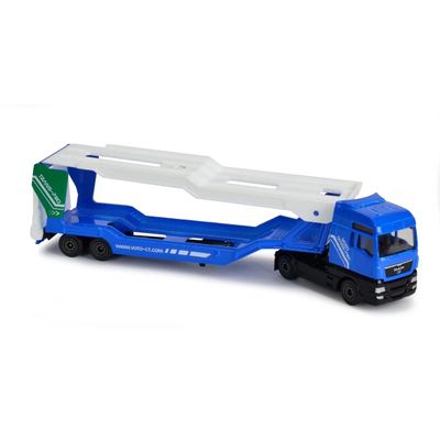 MAN TGA XXL - dragbil + biltrailer - Transporter - Majorette