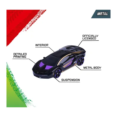 Lamborghini Centenario - Neon Racer Premium Cars - Majorette - 7 cm