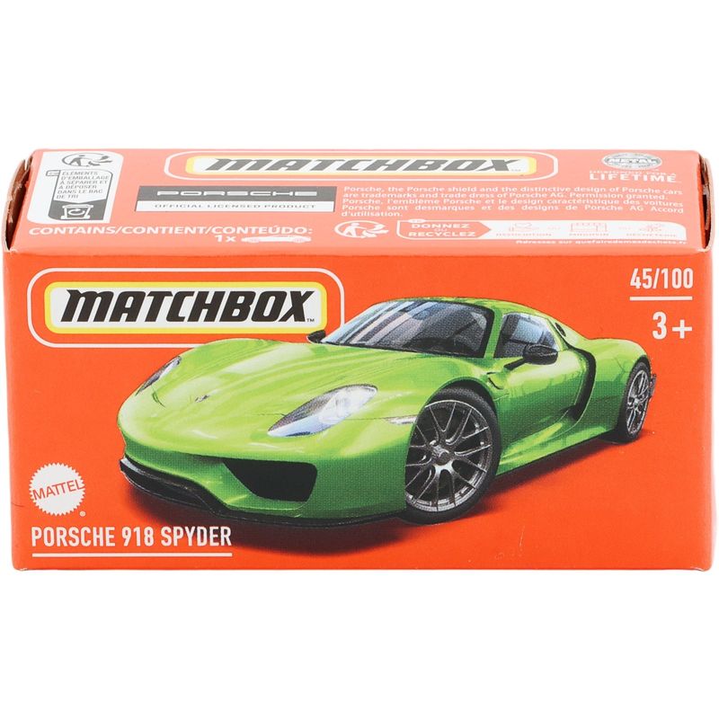 Porsche 918 Spyder - Grön - Power Grab - Matchbox