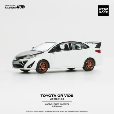 Toyota GR Vios - Vit - Pop Race - 1:64