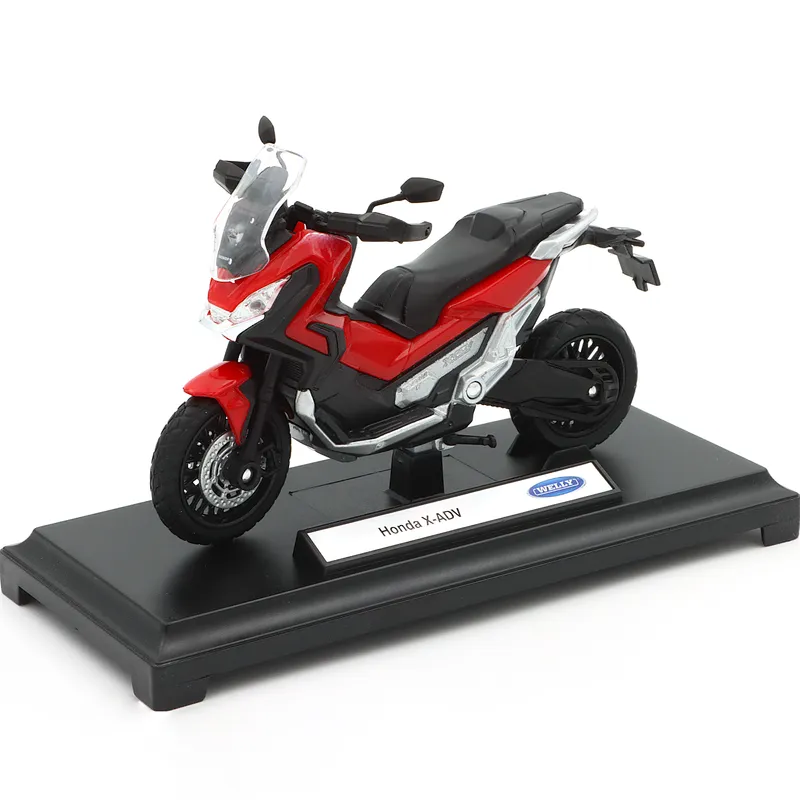 Honda X-ADV - Motorcykel - Röd - Welly - 1:18 - 11 cm