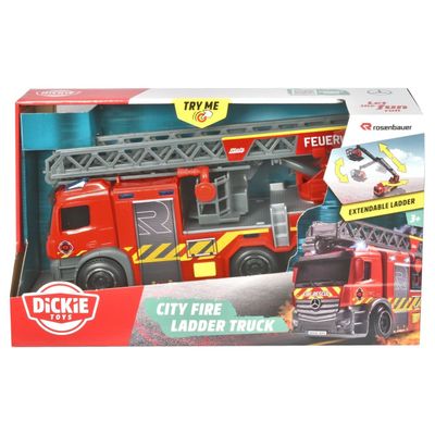 Brandbil - City Fire Ladder Truck - Dickie Toys