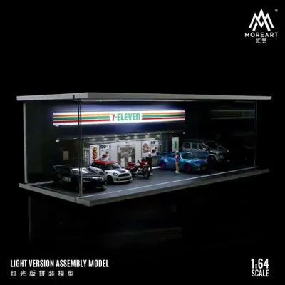 7-Eleven Diorama - LED-belysning - 1:64