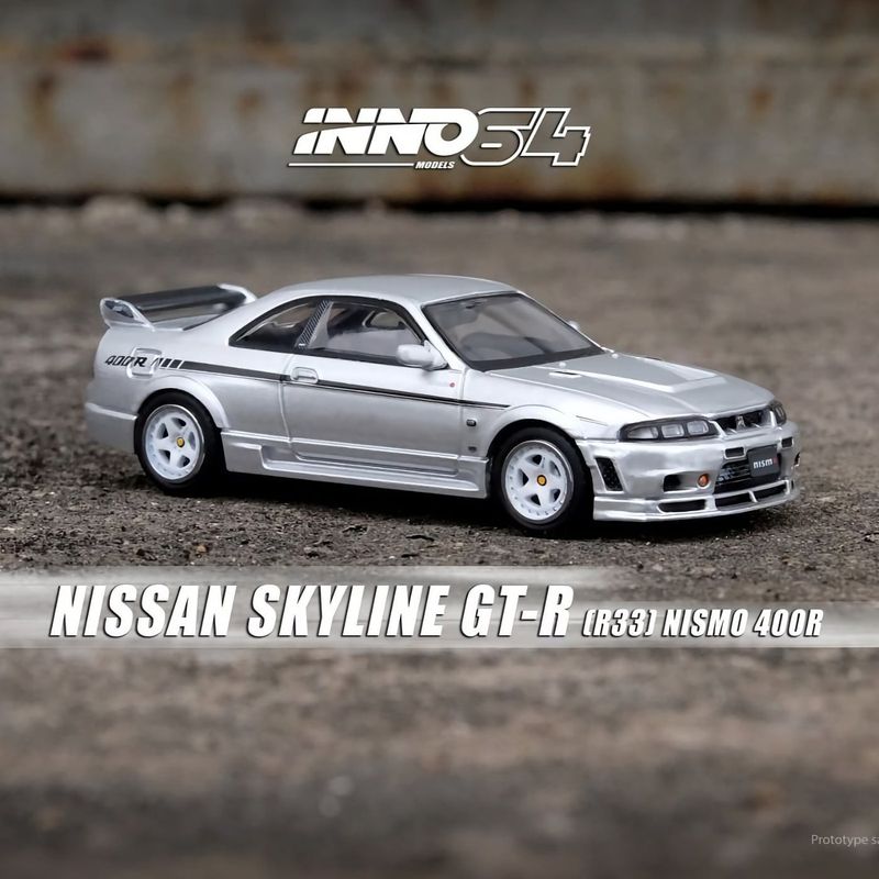 Nissan Skyline GT-R (R33) Nismo 400R - Silver - Inno64
