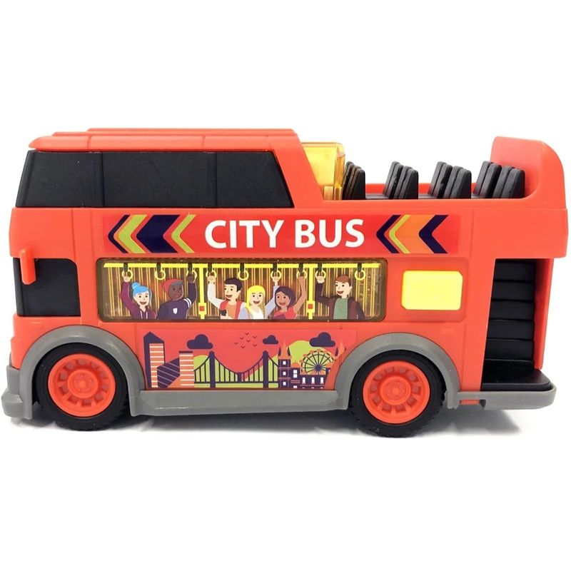 City Bus - Röd Stadsbuss - Ljud och Ljus - Dickie Toys