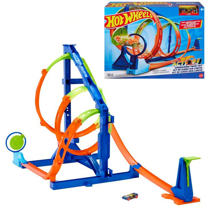 Corkscrew Twist Kit - Track - Hot Wheels