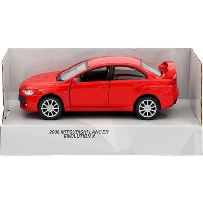 2008 Mitsubishi Lancer Evolution X - Röd - Kinsmart - 1:36