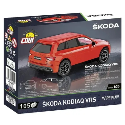 Skoda Kodiaq VRS - Rød - Blokmodel - 24584 - COBI - 1:35