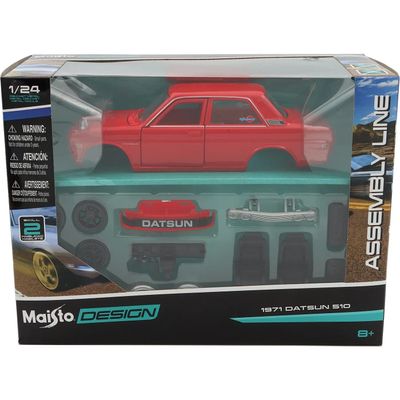 1971 Datsun 510 - Byggsats - Assembly Line - Maisto - 1:24