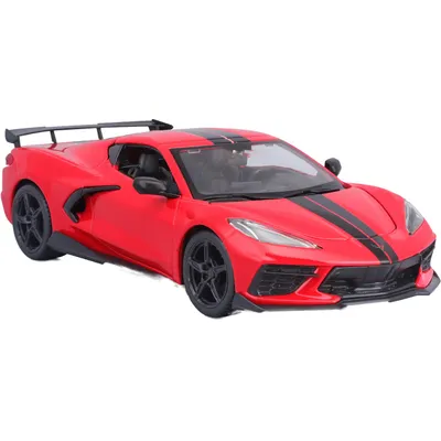 2020 Chevrolet Corvette Stingray Coupe - Röd - Maisto - 1:24