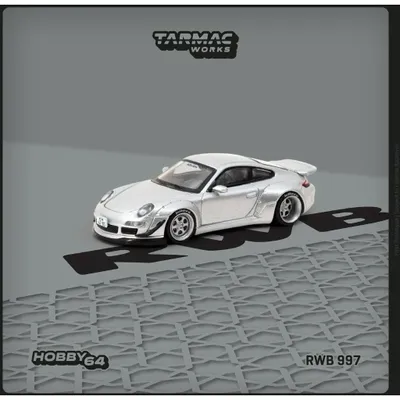 Porsche RWB 997 - Abu Dhabi - Silver - Tarmac Works - 1:64