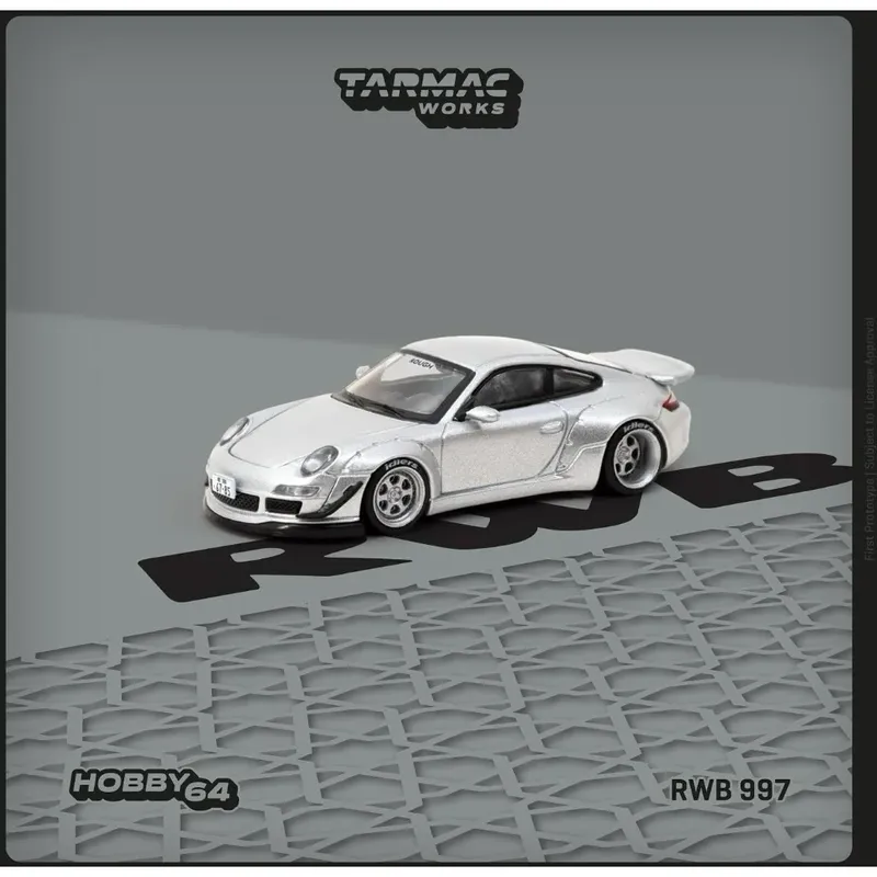 Porsche RWB 997 - Abu Dhabi - Silver - Tarmac Works - 1:64