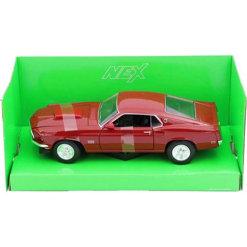 1969 Ford Mustang Boss 429 - Röd - Welly - 1:24