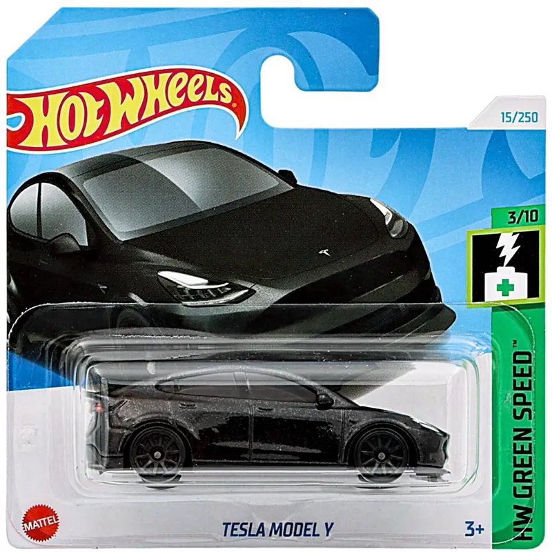 Tesla Model Y - Svart - HW Green Speed - Hot Wheels