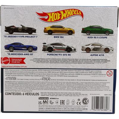 European Multipack - 6 bilar - Hot Wheels