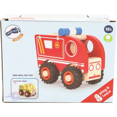 Ambulans i trä - Röd - Small Foot