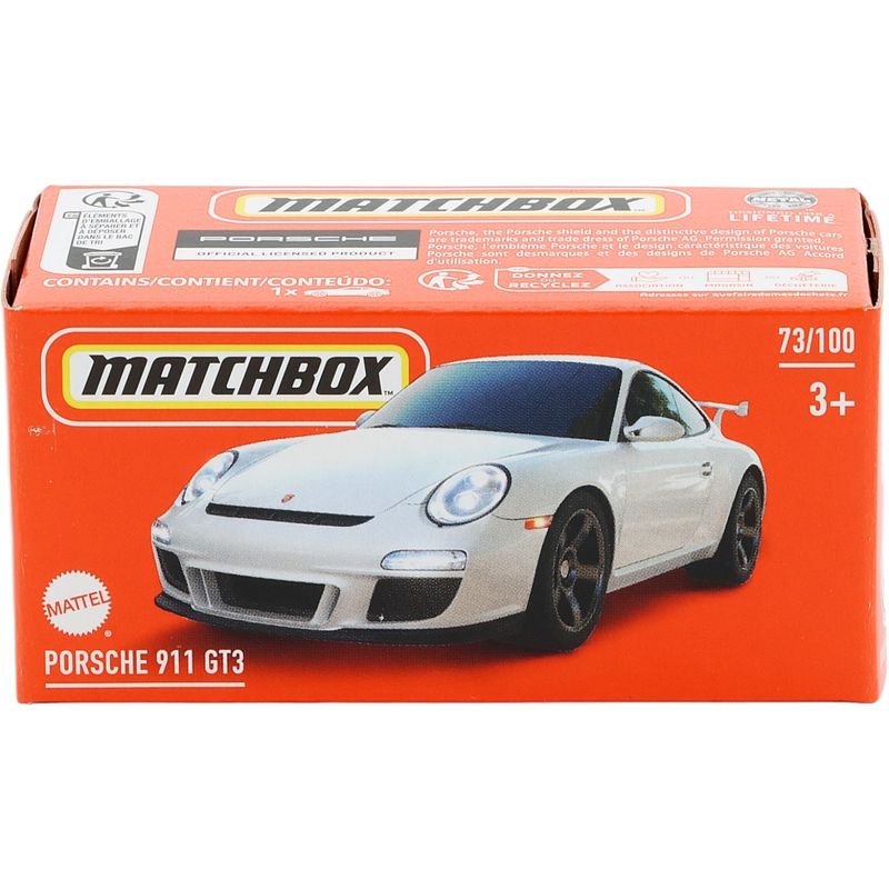 Porsche 911 GT3 - Vit - Power Grab - Matchbox