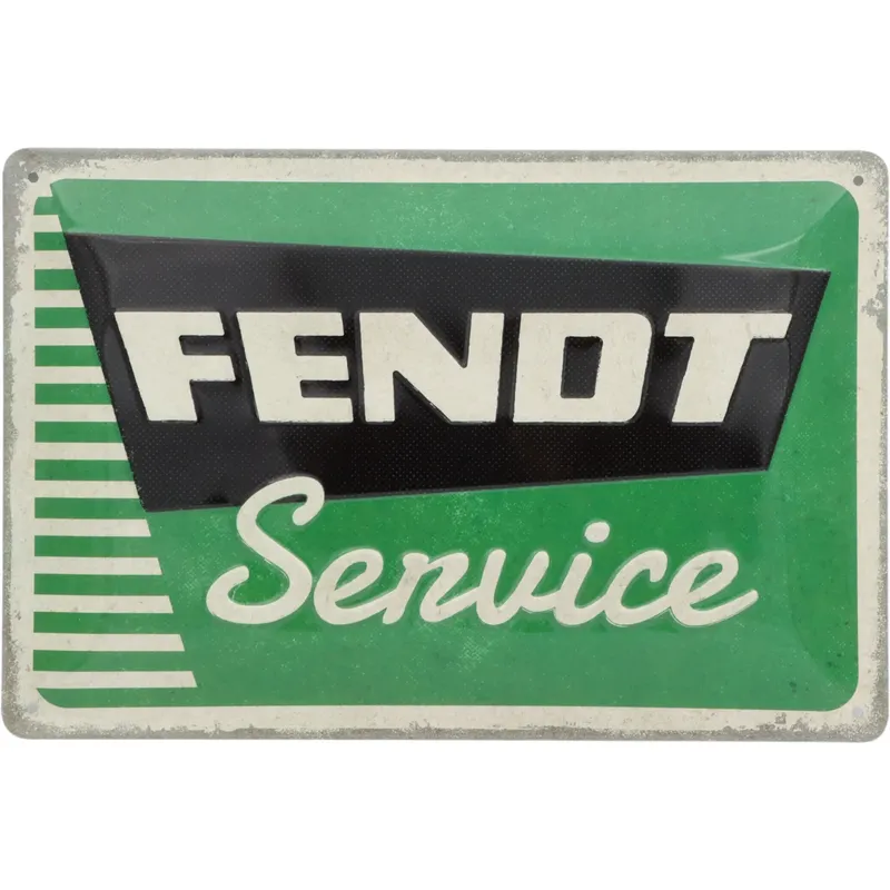 Fendt Service - Plåtskylt - 20x30 cm