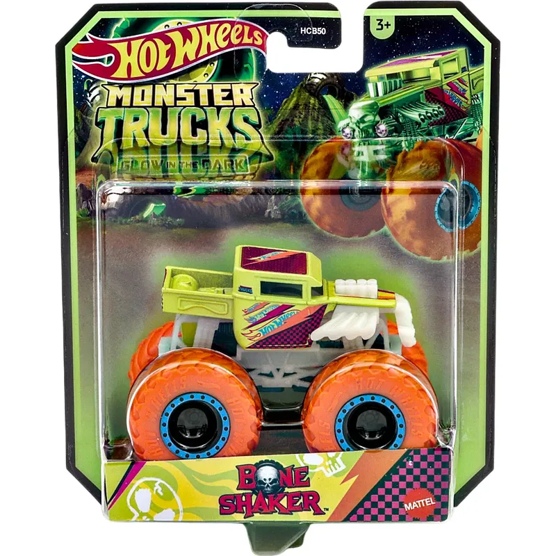 Bone Shaker - Monster Trucks - Glow in the Dark - Hot Wheels