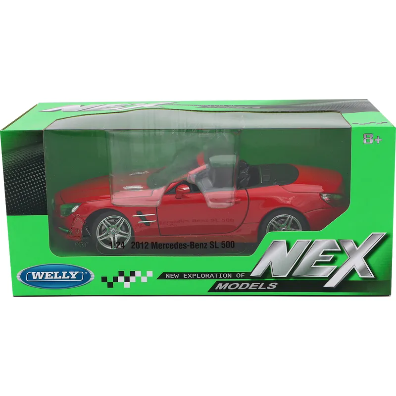 2012 Mercedes-Benz SL 500 - Röd - Welly - 1:24