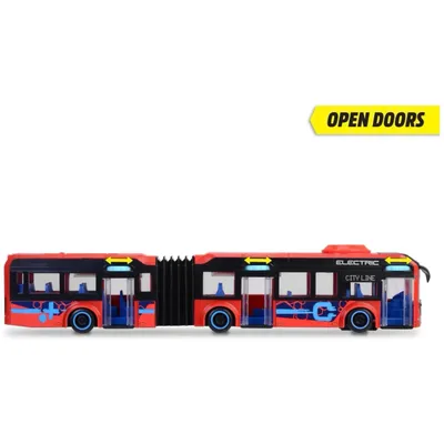 Volvo City Bus - Röd - Dicke Toys - 40 cm