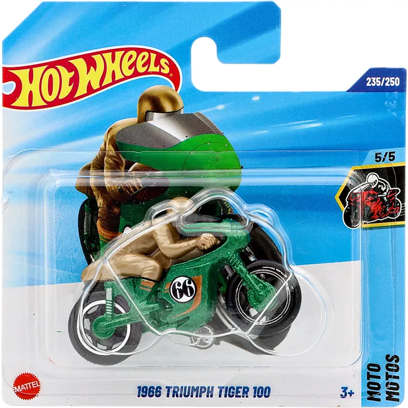 1966 Triumph Tiger 100 - Treasure Hunt - Grön - Moto - Hot Wheels