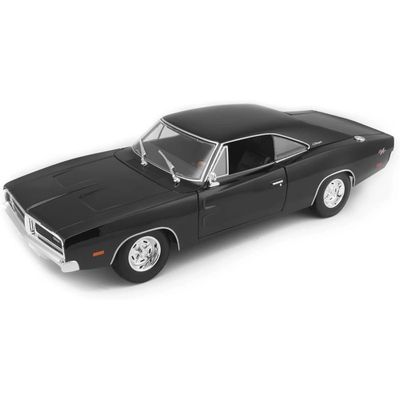 1969 Dodge Charger R/T - Svart - Maisto - 1:18