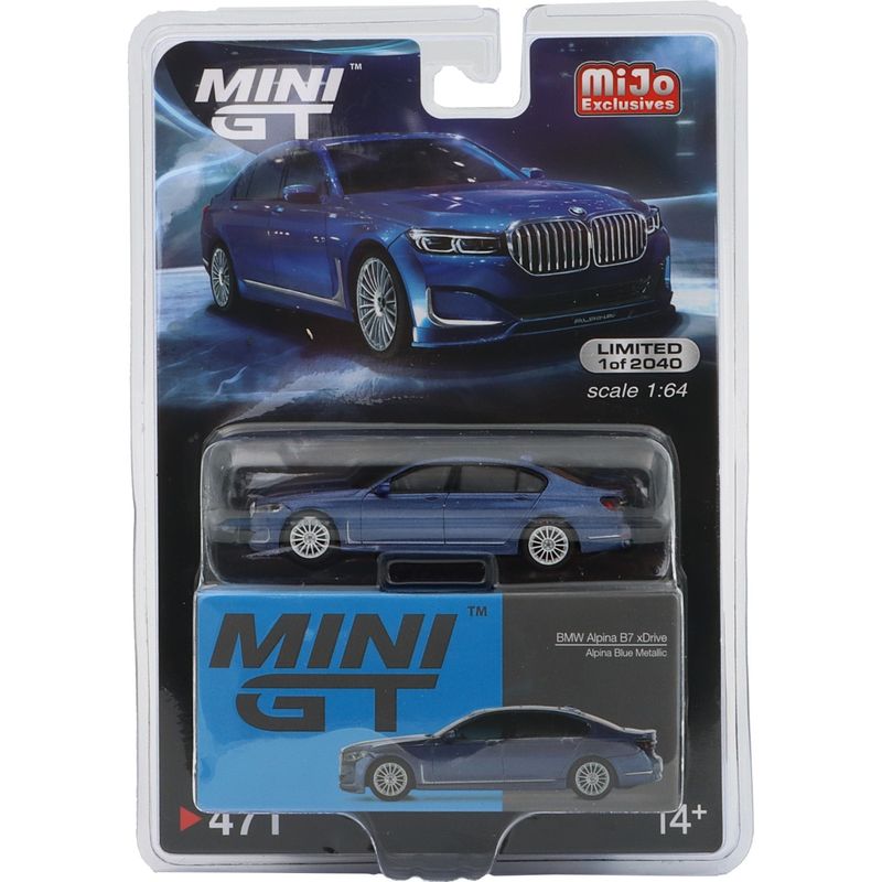 BMW Alpina B7 xDrive - Alpina Blue Metallic - Mini GT - 1:64