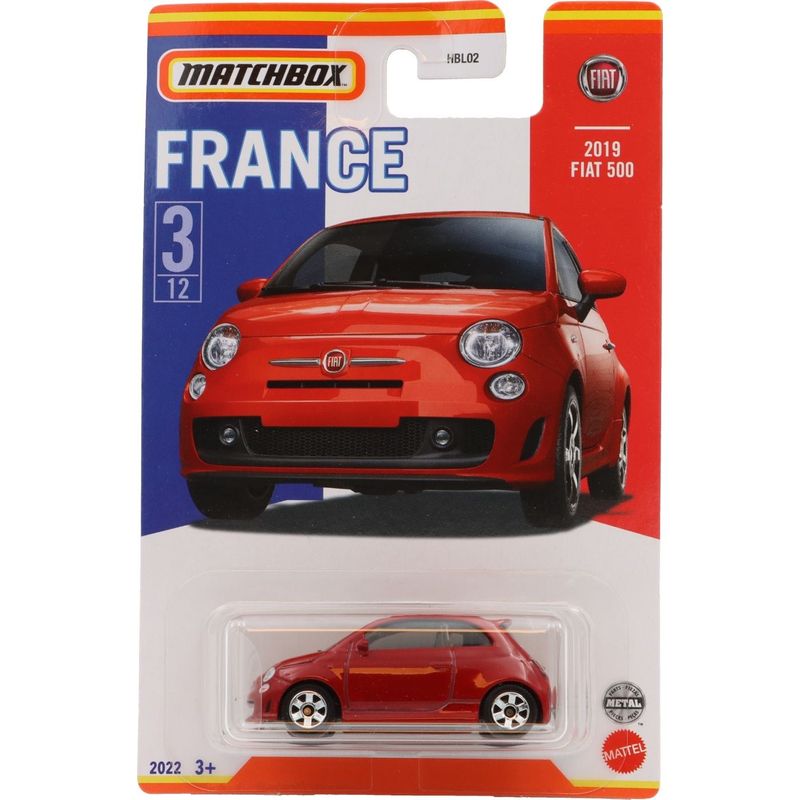 2019 Fiat 500 - France - Matchbox