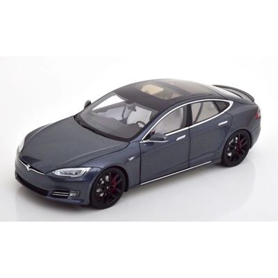 Tesla Model S P100D - 2016 - Gråmetallic - 1:18