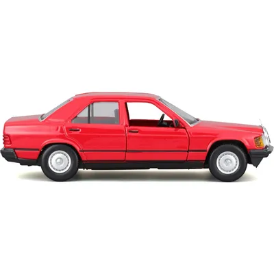 Mercedes-Benz 190 E 2.6 - W201 - Röd - Bburago - 1:24