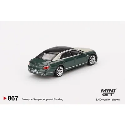 Bentley Flying Spur - White Sand Verdant - Mini GT - 1:64