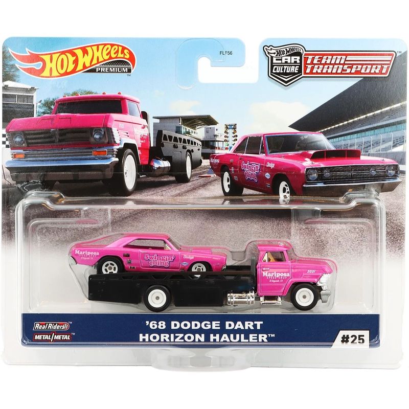 68 Dodge Dart + Horizon Hauler Team Transport - Hot Wheels