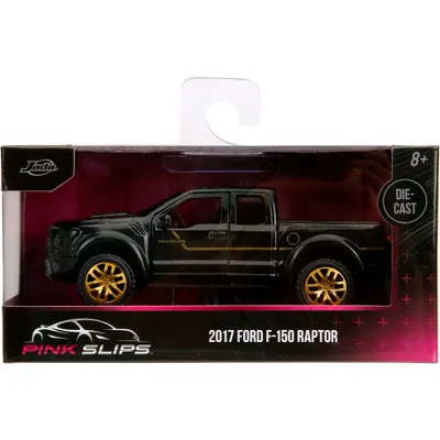 2017 Ford F-150 Raptor - Svart - Pink Slips - Jada - 13 cm