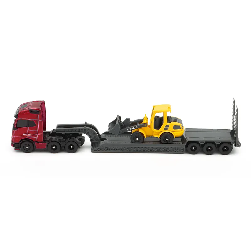 Volvo FH16 med trailer och Volvo L25H - Maisto