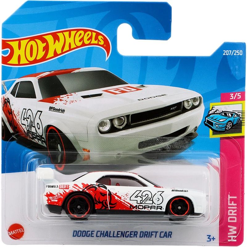 Dodge Challenger Drift Car - HW Drift - Vit - Hot Wheels